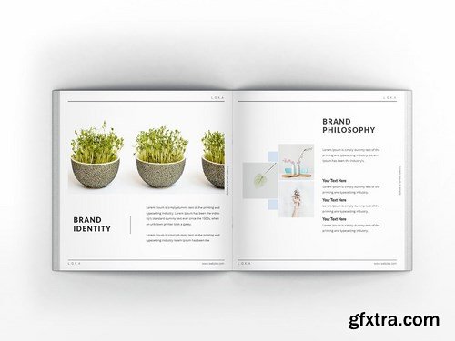 Company Branding Square Brochure Template