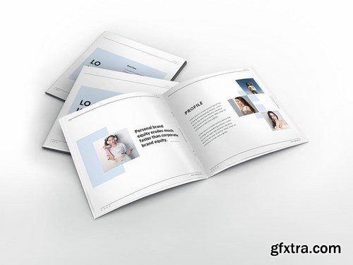 Company Branding Square Brochure Template