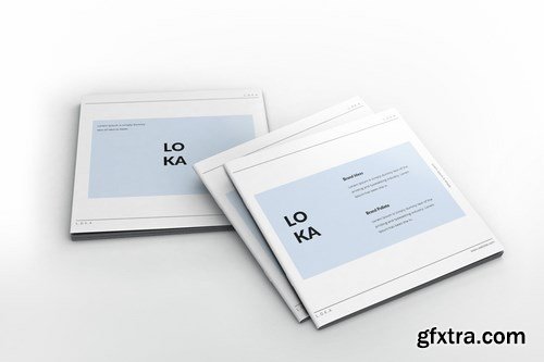 Company Branding Square Brochure Template