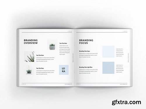 Company Branding Square Brochure Template