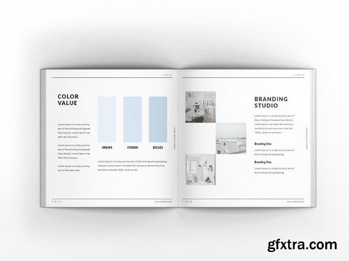 Company Branding Square Brochure Template