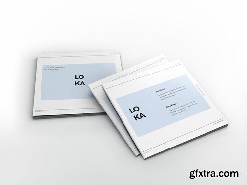 Company Branding Square Brochure Template