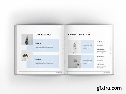 Company Branding Square Brochure Template