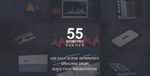 Udemy - 55 Isometric Scenes Pack l Infographics, Mock-ups