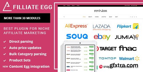 CodeCanyon - Affiliate Egg v9.5.4 - Niche Affiliate Marketing Wordpress Plugin - 21852757 - NULLED