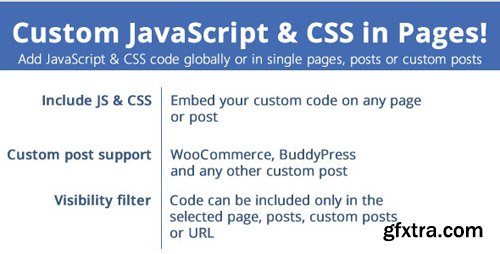 CodeCanyon - Custom JavaScript & CSS in Pages! v2.9 - 21938278