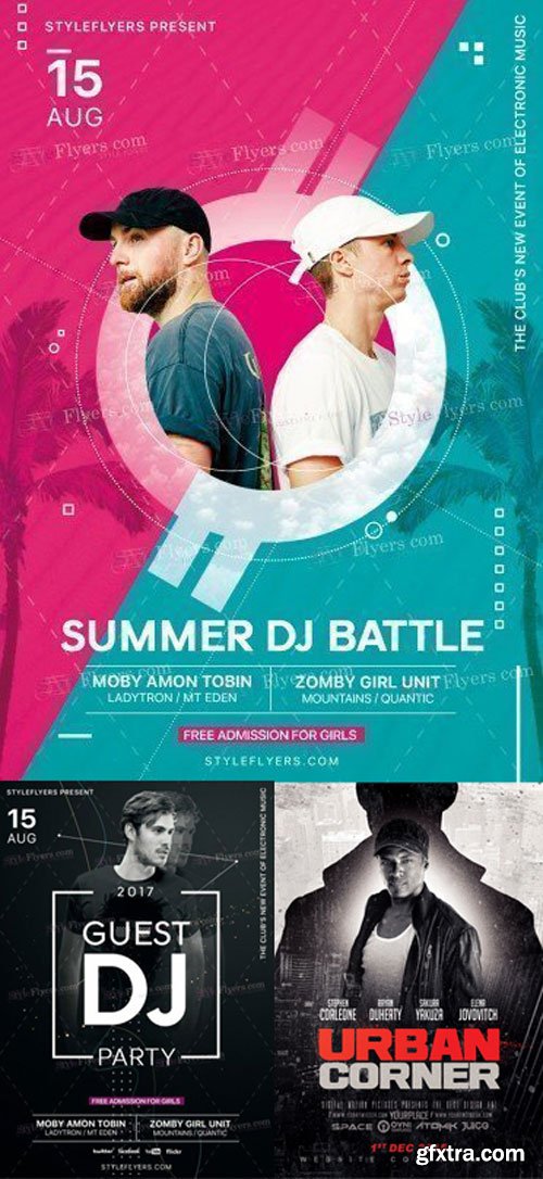 Guest Dj 3in1 V6 Flyer Template