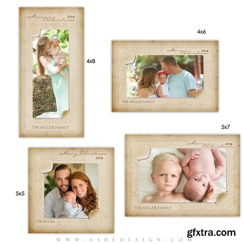 Christmas Photo Card Set - Yesteryear