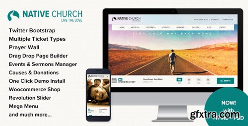 ThemeForest - NativeChurch v3.2.1 - Multi Purpose WordPress Theme - 7082446