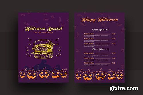 Halloween Special Restaurant Food Menu