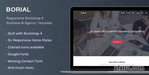 ThemeForest - Borial v1.0.0 - Bootstrap 4 Business & Agency Template - 21996760