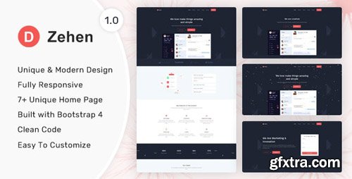 ThemeForest - Zehen v1.0.0 - Landing Page Template - 23391790