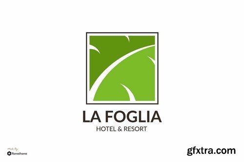 La Foglia - Hotel & Resort Logo Template