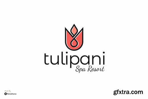 Tulipani - Spa Resort Logo Template