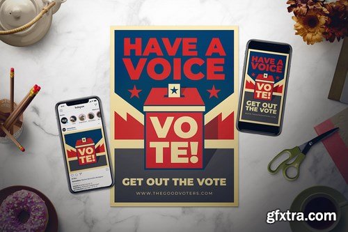 US General Election Day Flyer Set