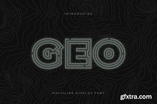 Geo - Multiline Display Font