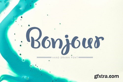 CM - Bonjour Hand Drawn Font 4146726