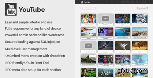 CodeCanyon - YouTube v1.0 - YouTube Video Collection CMS - 20828495