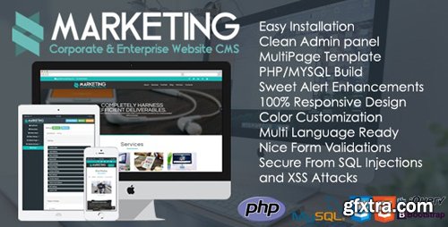 CodeCanyon - Marketing v1.2 - Corporate & Enterprise Website CMS - 22908969