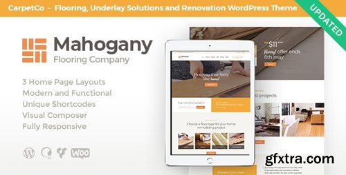 ThemeForest - Mahogany v1.1 - Carpenting Woodwork & Flooring Company WordPress Theme - 21220007