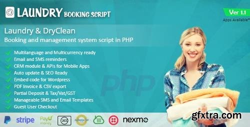 CodeCanyon - Laundry v1.0 - booking and management script - 23769869