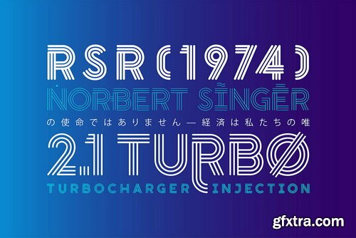 HE Stripe Font Family