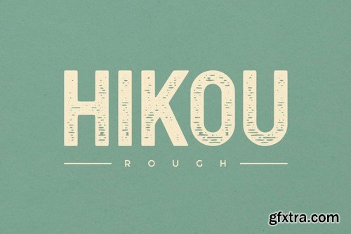 Hikou Rough Font