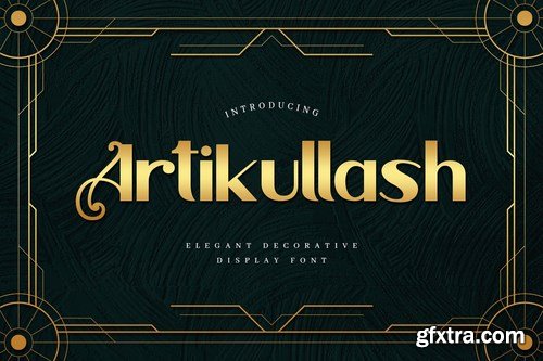 Artikullash - Elegant Art Deco Typeface