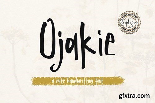 CM - Ojakie - Cute Display Font 4150363