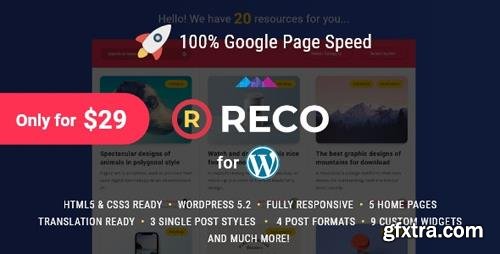 ThemeForest - Reco v3.3.2 - Minimal Theme for Freebies - 22300581