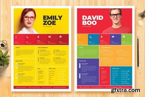 Metro Resume CV Template 45