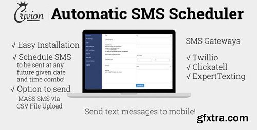 CodeCanyon - PHP Automatic SMS Scheduler v1.3 - 6104038