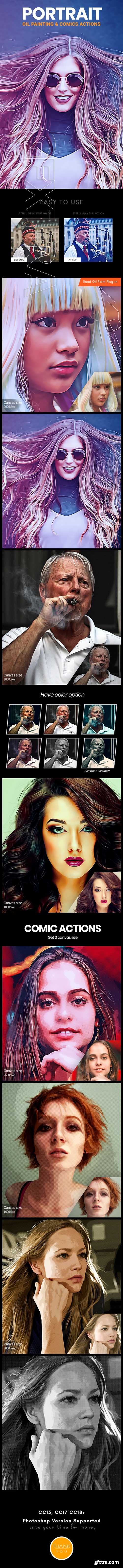 GraphicRiver - Portrait Oil Painting & Comics Action 24472363