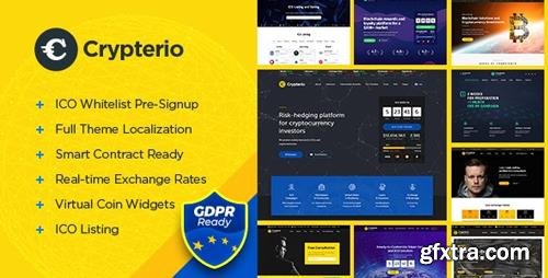 ThemeForest - Crypterio v2.3.1 - ICO Landing Page and Cryptocurrency WordPress Theme - 21274387 - NULLED