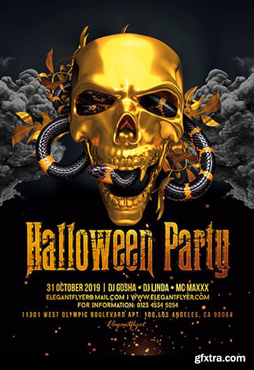 Halloween Party V27096 2019 PSD Flyer Template