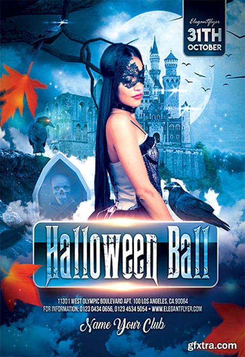 Halloween Ball V27097 2019 Premium PSD Flyer Template