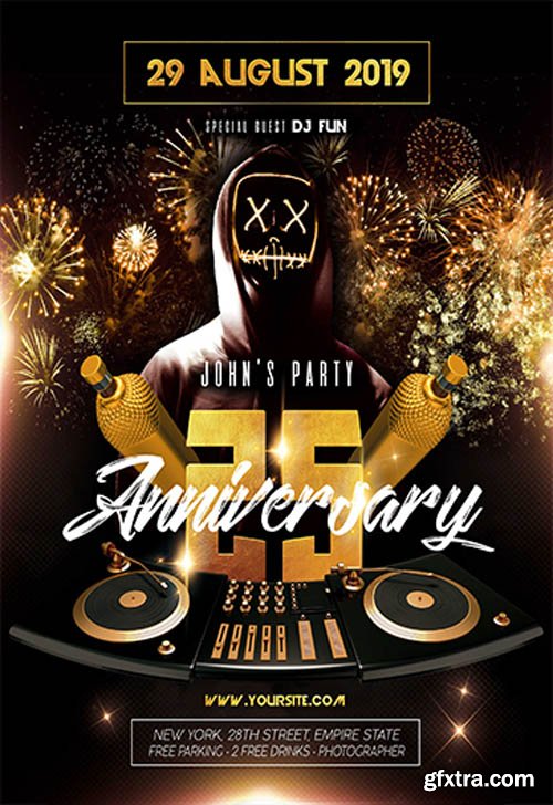 Anniversary V2709 2019 Premium PSD Flyer Template