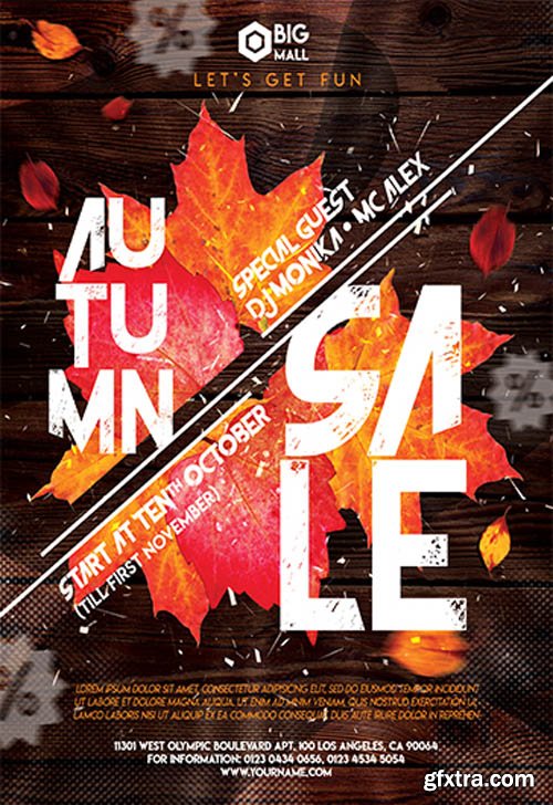 Autumn Sale V2709 2019 Premium PSD Flyer Template