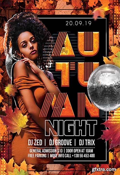 Autumn Night V2709 2019 Premium PSD Flyer Template