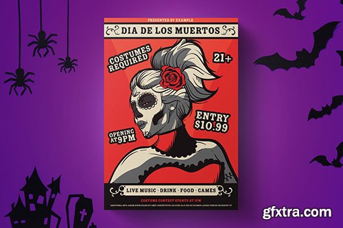 Dia De Los Muertos Flyer Template