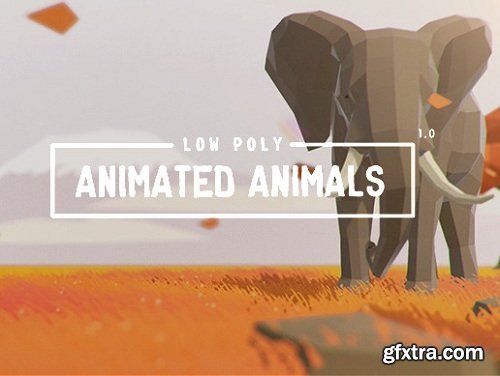 Low Poly Animated Animals Low-poly 3D model