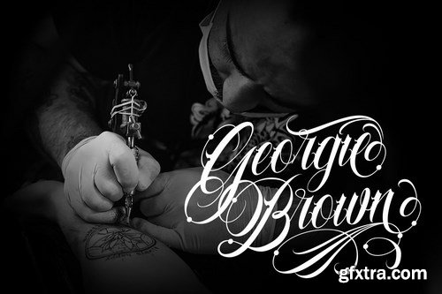 CM - Familia Tattoo Lettering Font 4113726