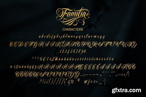 CM - Familia Tattoo Lettering Font 4113726