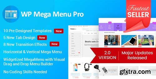 CodeCanyon - WP Mega Menu Pro v2.1.2 - Responsive Mega Menu Plugin for WordPress - 19190840