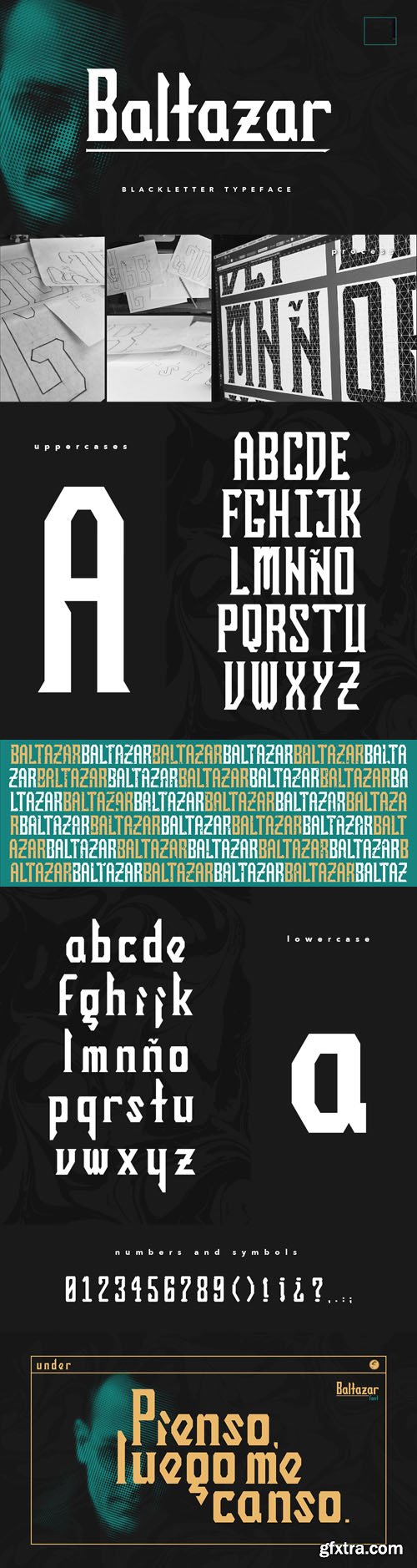 BALTAZAR Blackletter Typeface