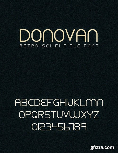 Donovan - Retro Sci-Fi Title Font