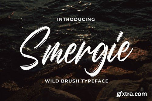 Smergie - Wild Brush Typeface