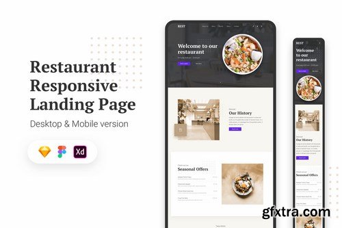 Restaurant Responsive Landing Page