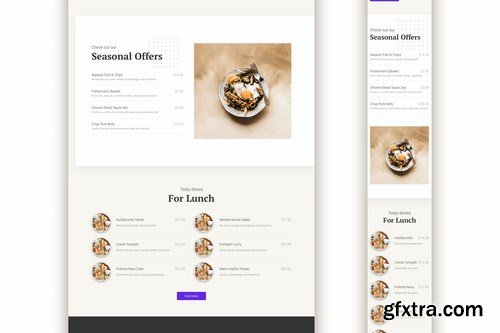 Restaurant Responsive Landing Page