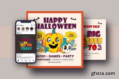 Halloween Festival Instagram Post Pack